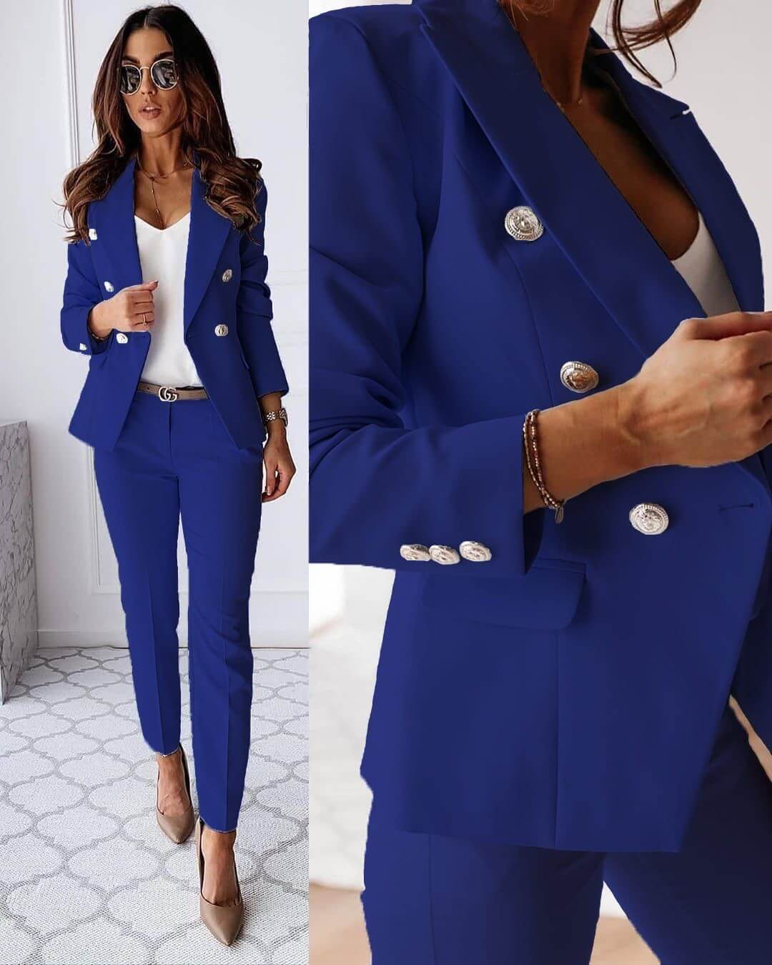 ELENA | Chic Blazer & Trouser Ensemble