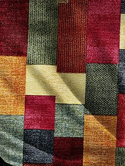 PATCHWORK | Effortlessly Stylish Henley Shirt