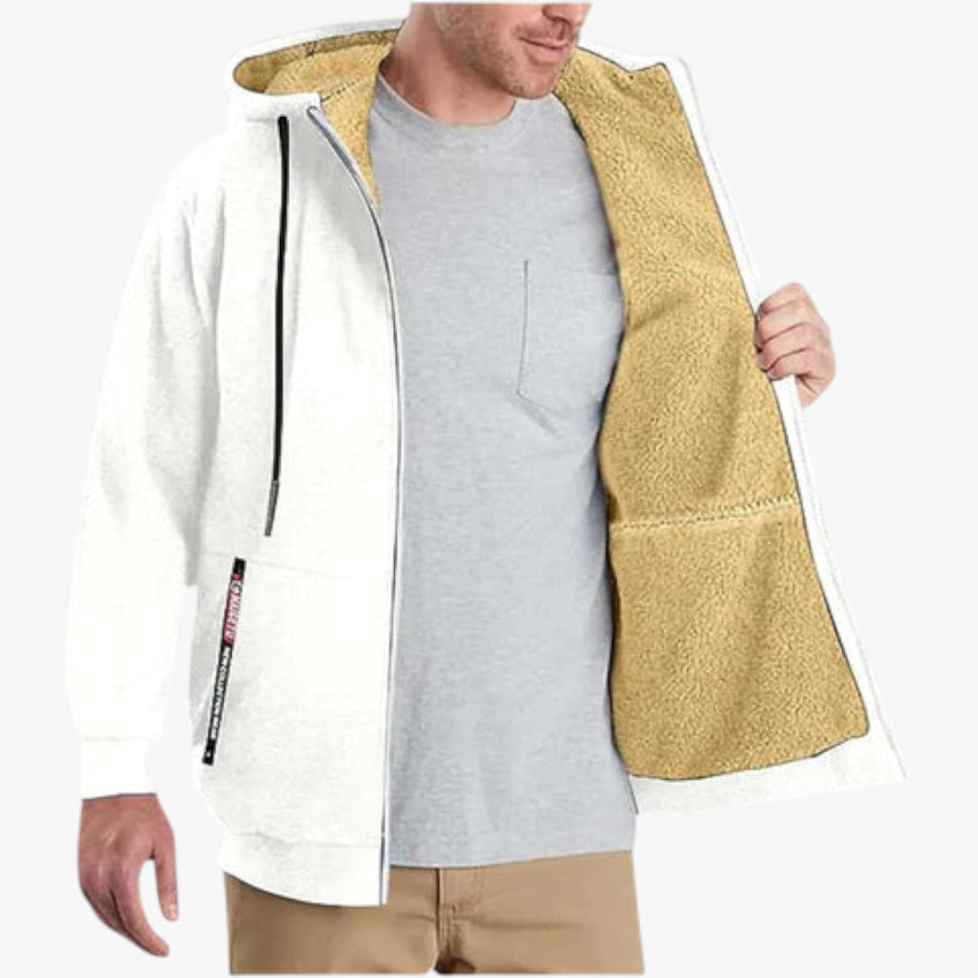 Herre quiltet hætte jakke | vinterjakke