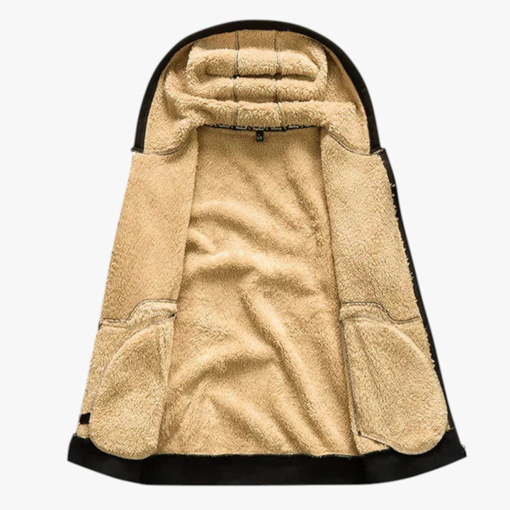 Herre quiltet hætte jakke | vinterjakke