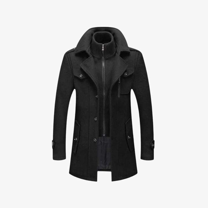 Herre lang frakke | vinterjakke