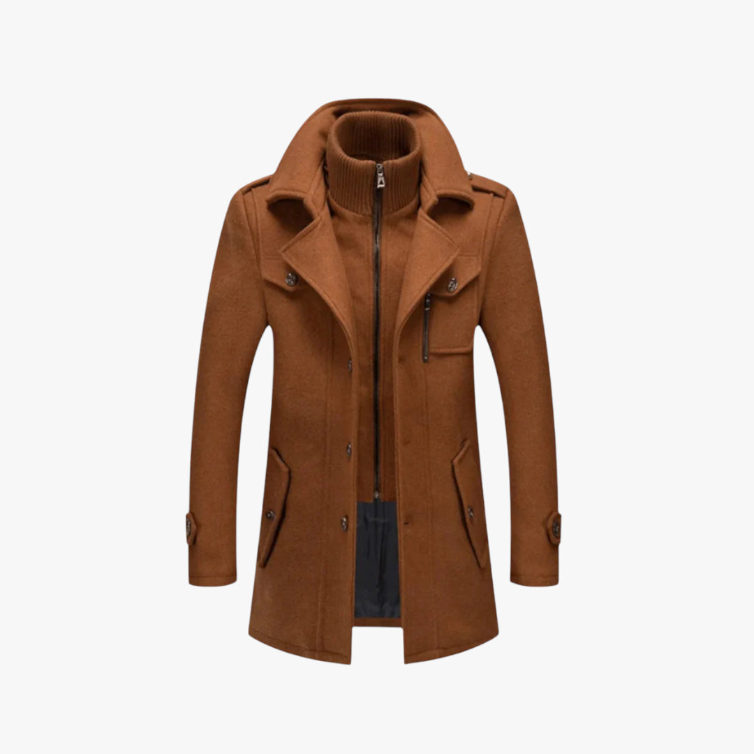 Herre lang frakke | vinterjakke