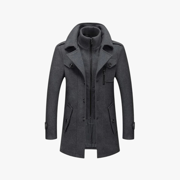 Herre lang frakke | vinterjakke