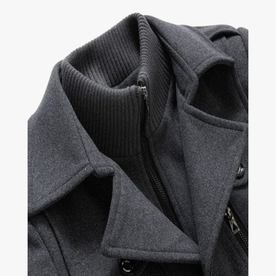 Herre lang frakke | vinterjakke